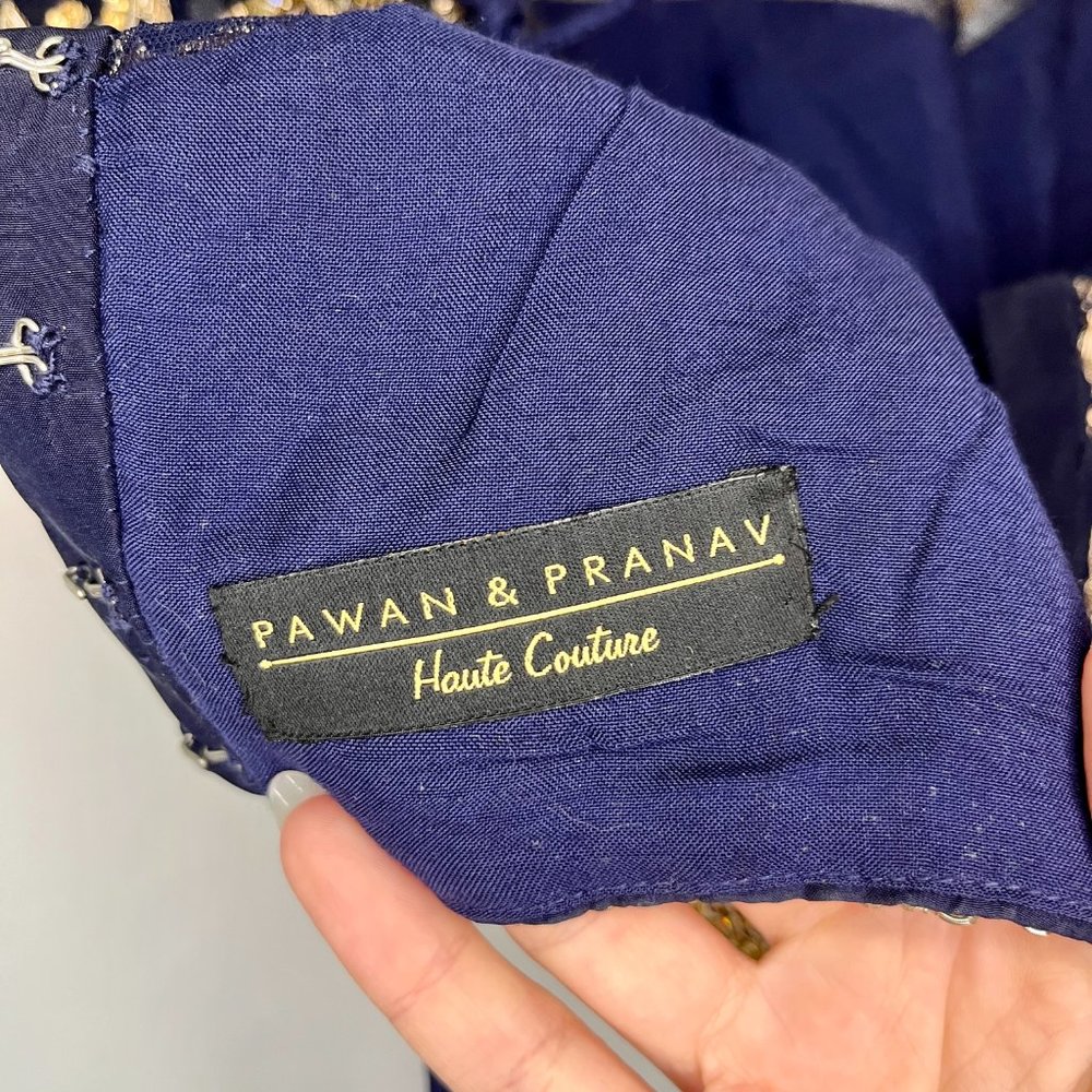 Pawan and Pranav Haute Couture Indian Bridal Wear Lehengas Top - Picture 7 of 9